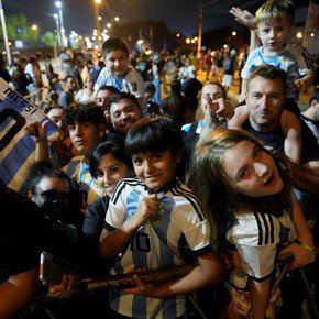 Así llegó la Selección Argentina a Paraguay