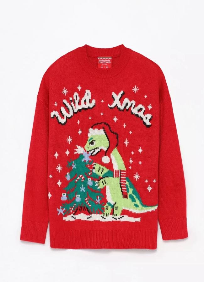 Jersey navideño básico de Lefties (6,99€)