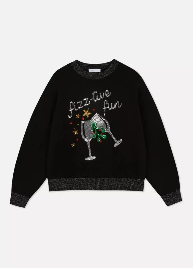 Jersey navideño con lentejuelas de Primark (16€)