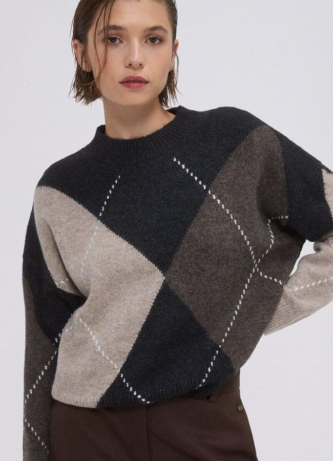 Jersey de rombos ancho