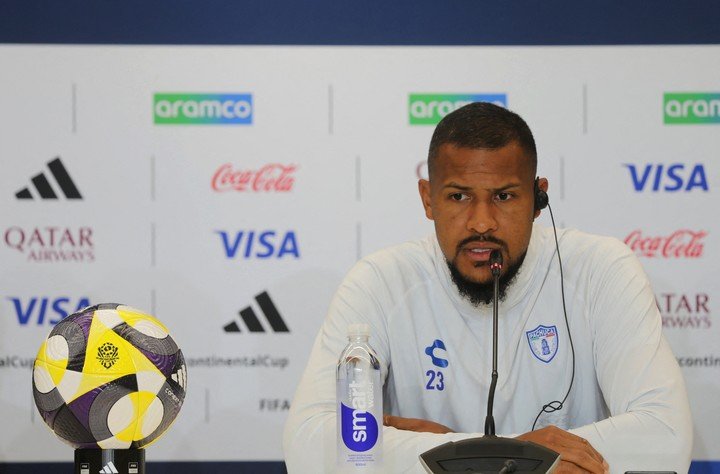 Rondón en la conferencia de previa (Reuters)