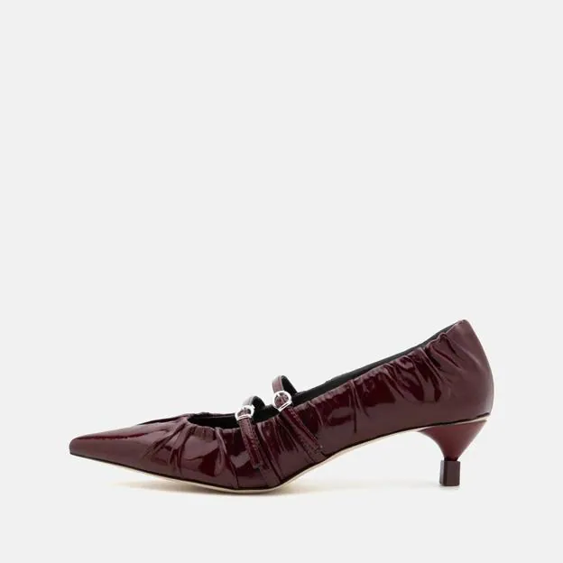Zapatos de tacón bajito fruncido de MSGM