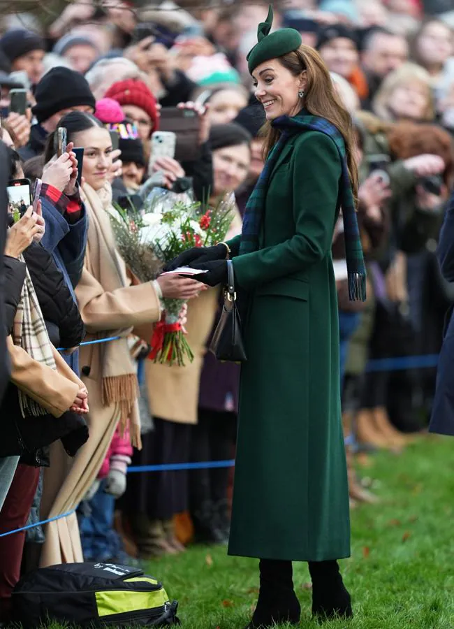 Kate Middleton en la misa de Navidad (GTRES)