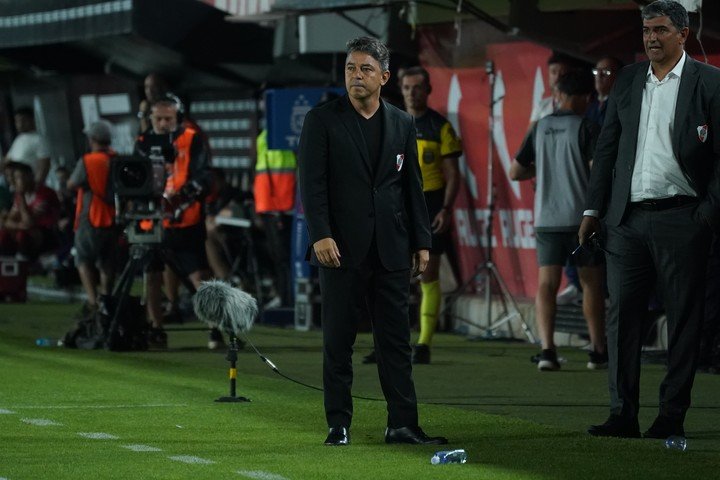 Gallardo, en la victoria ante Estudiantes. Foto Juano Tesone