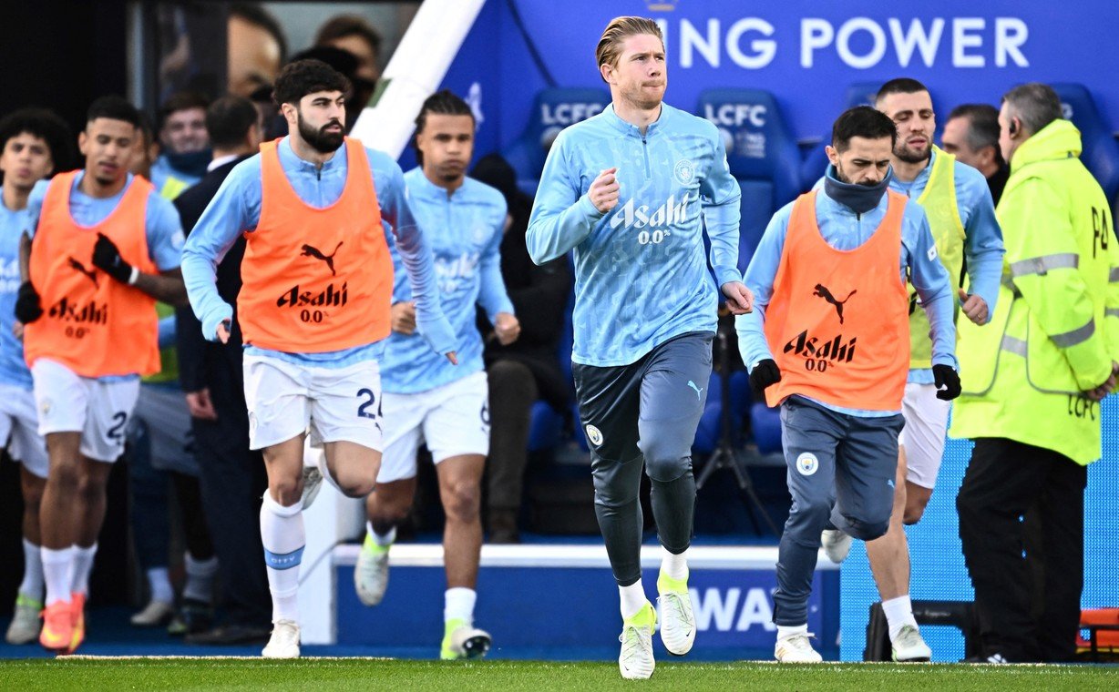 Kevin De Bruyne fue titular y jugó todo el partido en el triunfo ante Leicester. (FOTO: REUTERS).