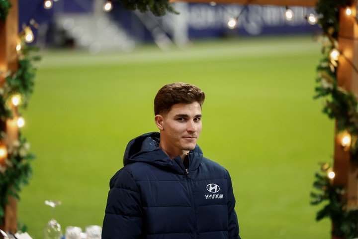 Julián en el evento del Atleti (EFE)