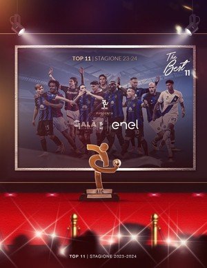 El XI Ideal de la Serie A 2023/24. (FOTO: Gran Galà del Calcio AIC).