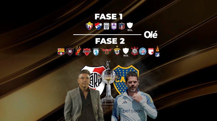 Los posibles rivales de River y Boca.