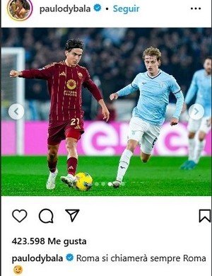 El picante mensaje de Dybala en las redes sociales.