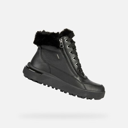 botines negros con pelo de Geox