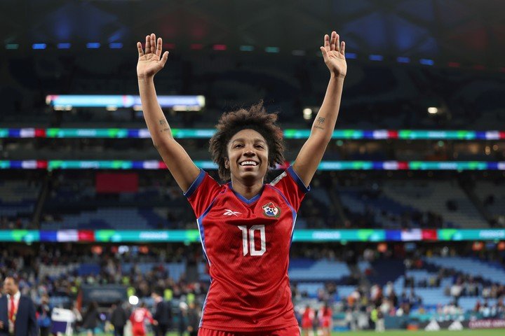 Marta Cox en el Mundial Femenino 2023. (AP Photo/Jessica Gratigny, File)