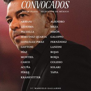 Montiel, convocado para el amistoso de River ante México