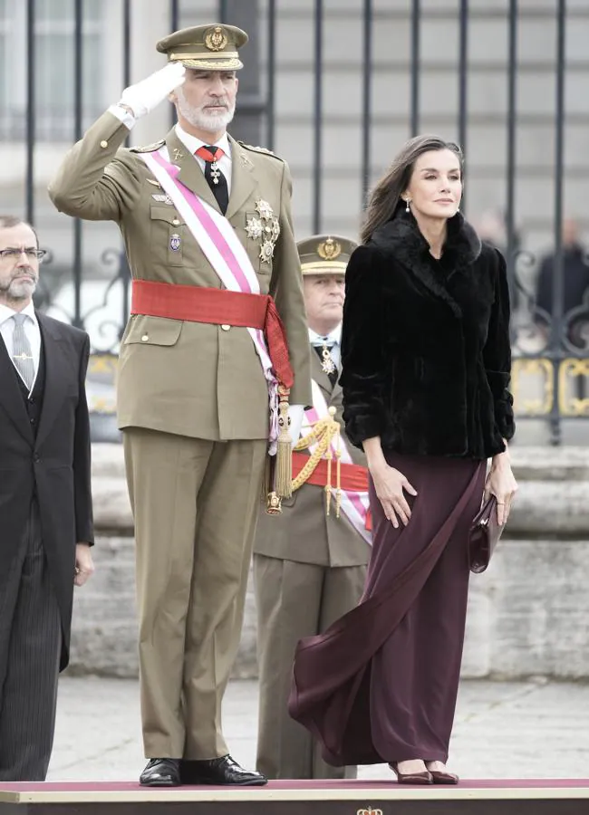 La reina Letizia en la Pascua Militar 2025. Foto: Limited Pictures