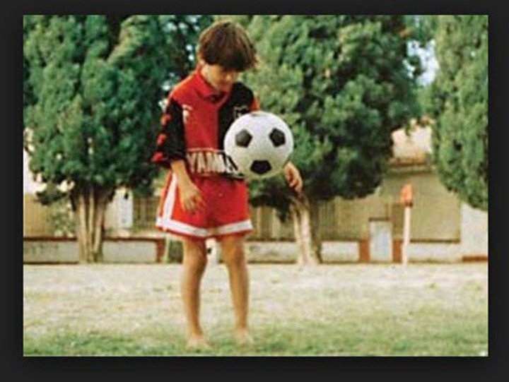 Messi de cinco años en la Lepra.