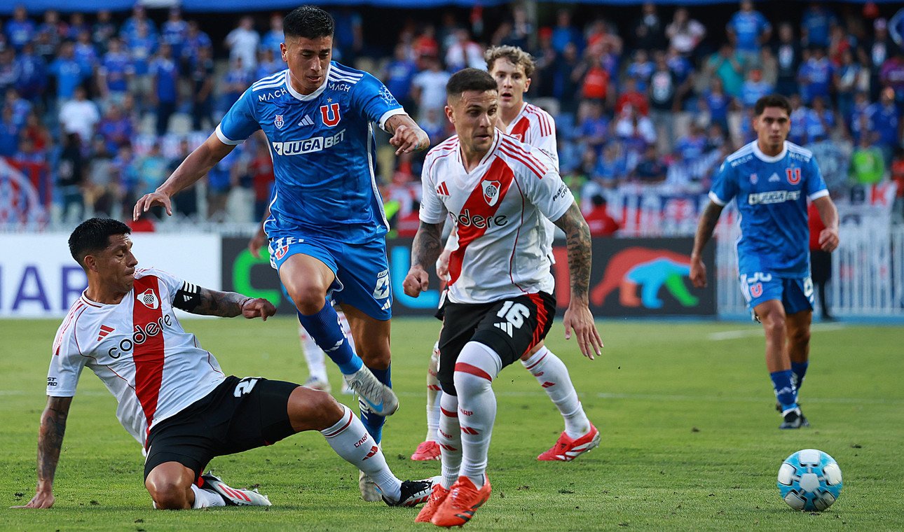 River derrotó a la Universidad de Chile por 2-1, con destacados desempeños de algunos jugadores. (FOTO: Eduardo Fortes/Photosport).