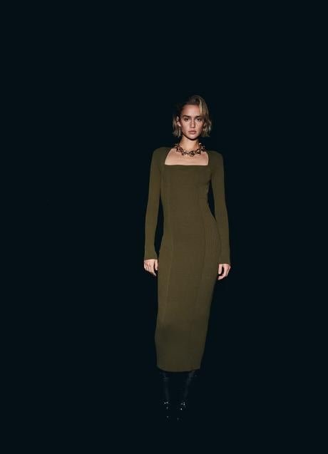 Vestido de canalé de H&M (35,99 euro)