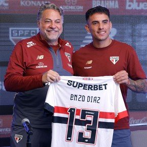 Enzo Díaz mantuvo en San Pablo algo de River