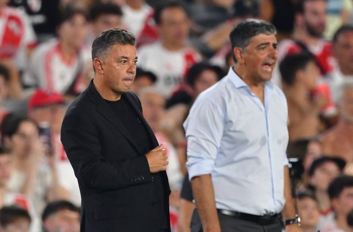 Gallardo, en el encuentro ante Independiente (Marcelo Carroll)
