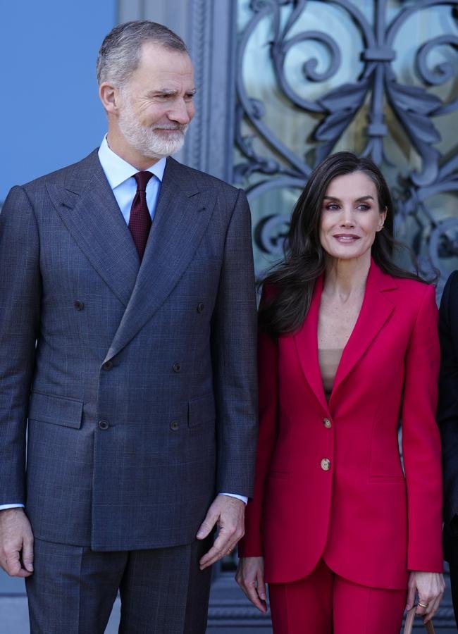 La reina Letizia en la presentación de los retratos hechos por Annie Leibovitz. (LIMITED PICTURES)