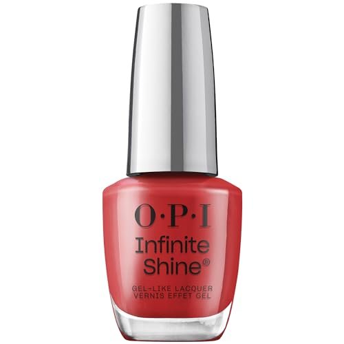 OPI Infinite Shine, Esmalte de uñas de larga duración, Big Apple Red, 15ml