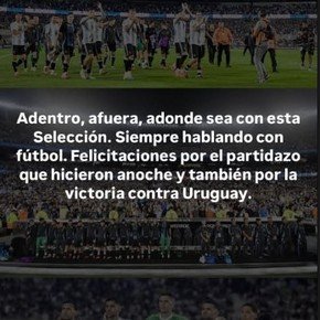 El mensaje de Lionel Messi horas después de la goleada de Argentina