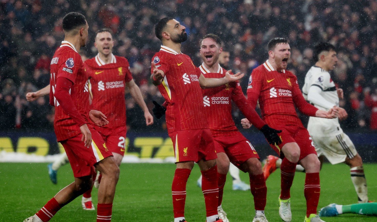 Salah, la gran figura de los Reds. (REUTER)