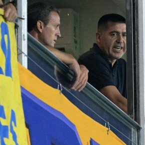 Video: los gestos de Riquelme en el palco de la Bombonera