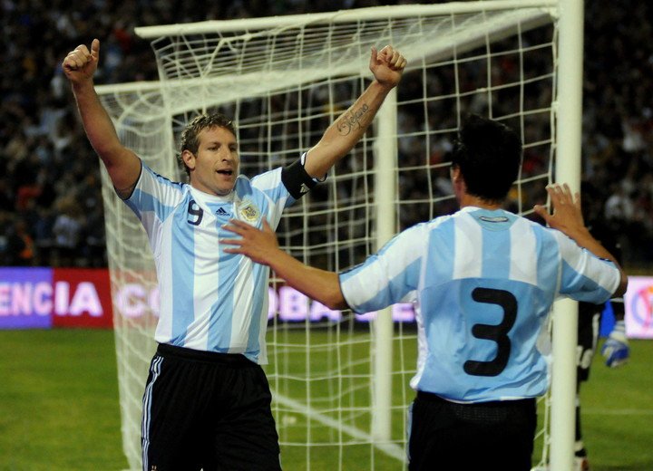 Martín Palermo en la Selección Argentina. (EFE)