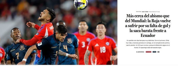 Así reaccionaron en Chile sobre casi quedar afuera del Mundial.