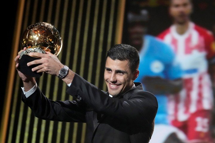 Rodri, Balón de Oro 2024. (AP)