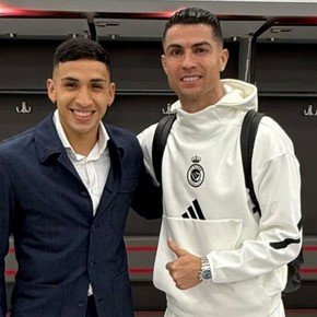 El ex Boca que subió una foto junto a Cristiano Ronaldo: "Leyenda"
