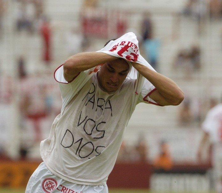 Osvaldo, en su paso por Huracán. 