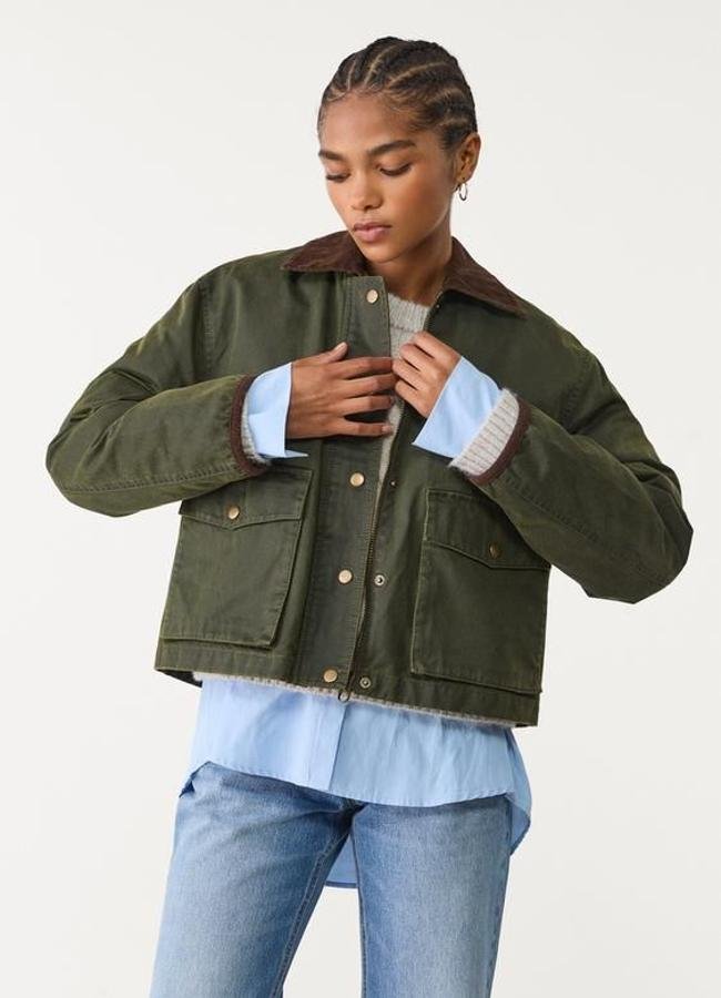 Chaqueta parka cropped