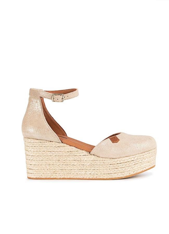 Cuñas tipo alpargata de Popa, 89,95 euros.