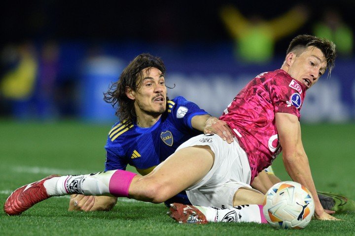 Schunke jugando contra Boca (AP Photo/Gustavo Garello)