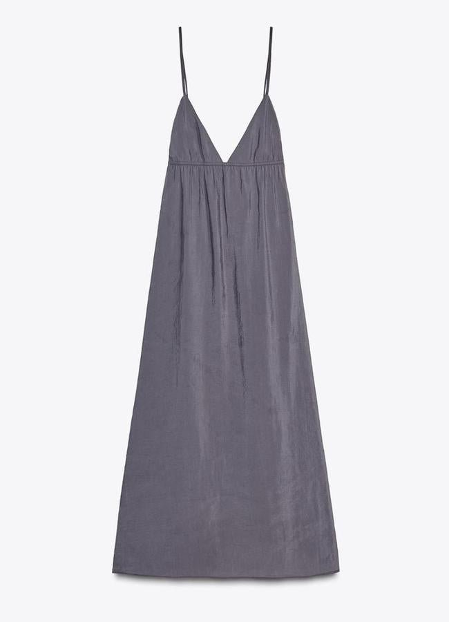 Vestido midi fluido tiantes (29,95€)