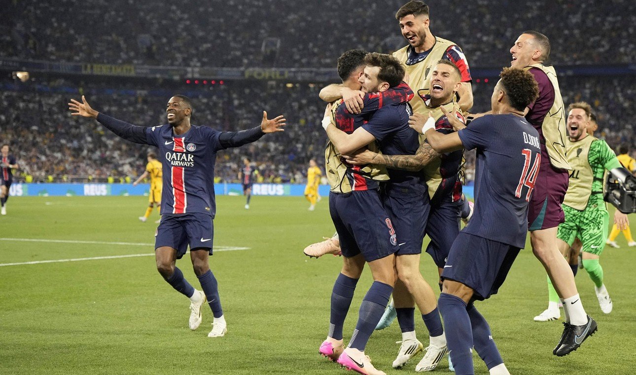 El festejo de PSG.