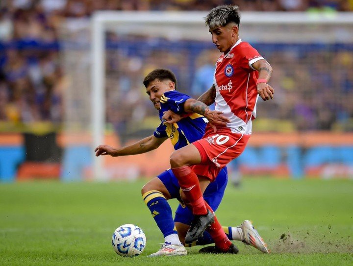 Camilo Rey Domenech fue titular en el empate sin goles ante Argentinos en la Bombonera.