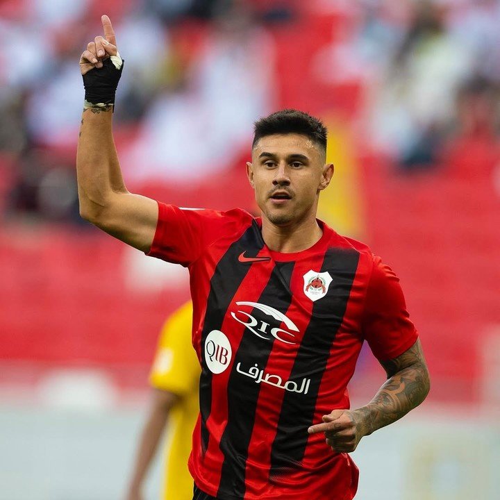 Adam Bareiro, figura en el fútbol de Qatar. Foto: Instagram