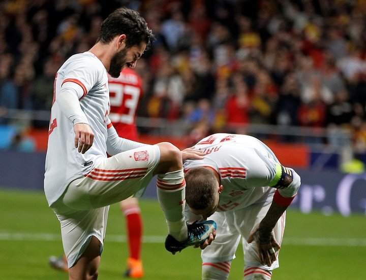 El 6-1 de España contra Argentina. (AP)