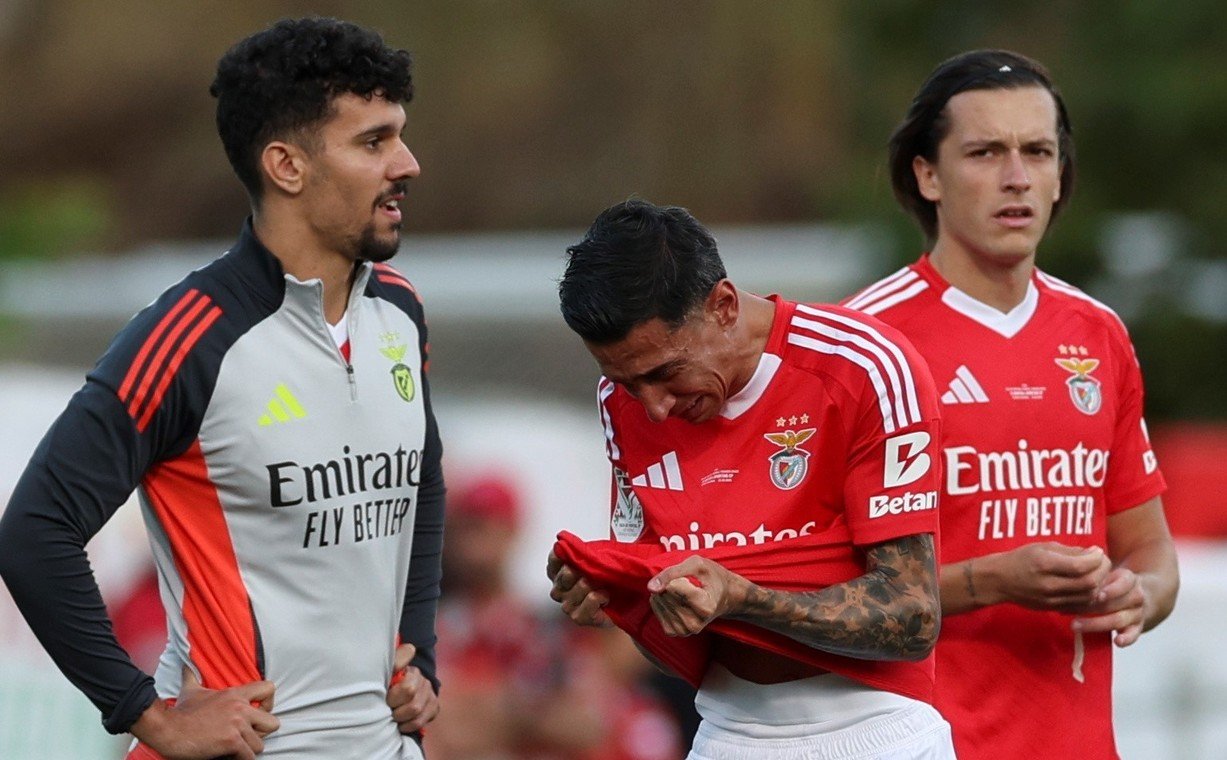 Di María, hasta las lágrimas tras no poder conquistar la Copa de Portugal. (FOTO: EFE).