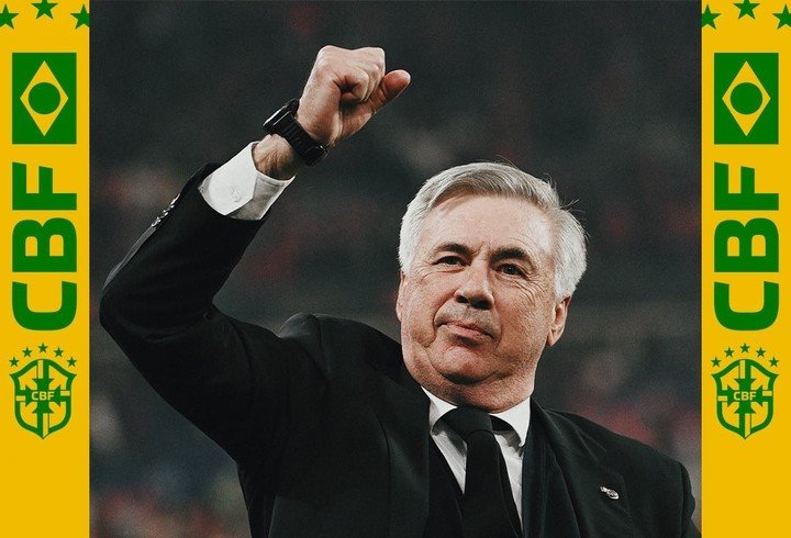 Carlo Ancelotti fue anunciado como nuevo entrenador de la Selección de Brasil. (FOTO: CBF).