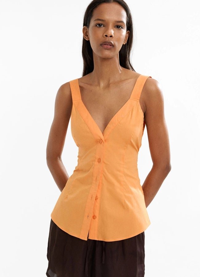 Top de tirantes algodón de Parfois.