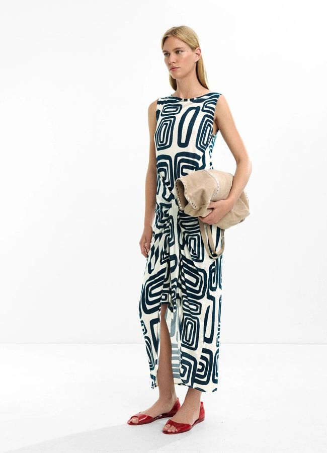 Vestido largo estampado Parfois.