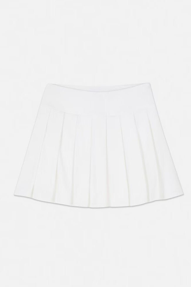 Falda de tablas blanca Primark.