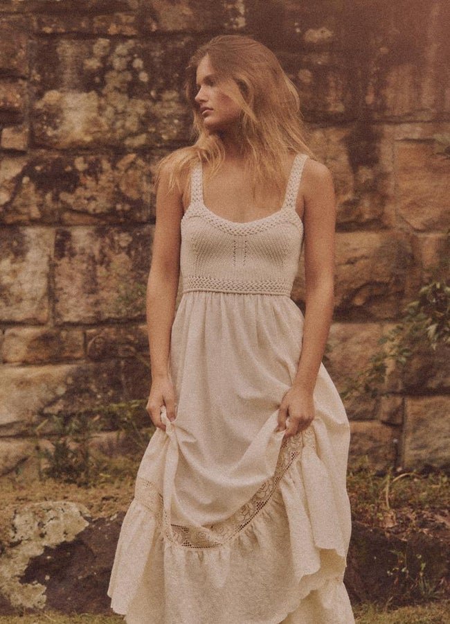 Vestido tirantes combinado Zara.