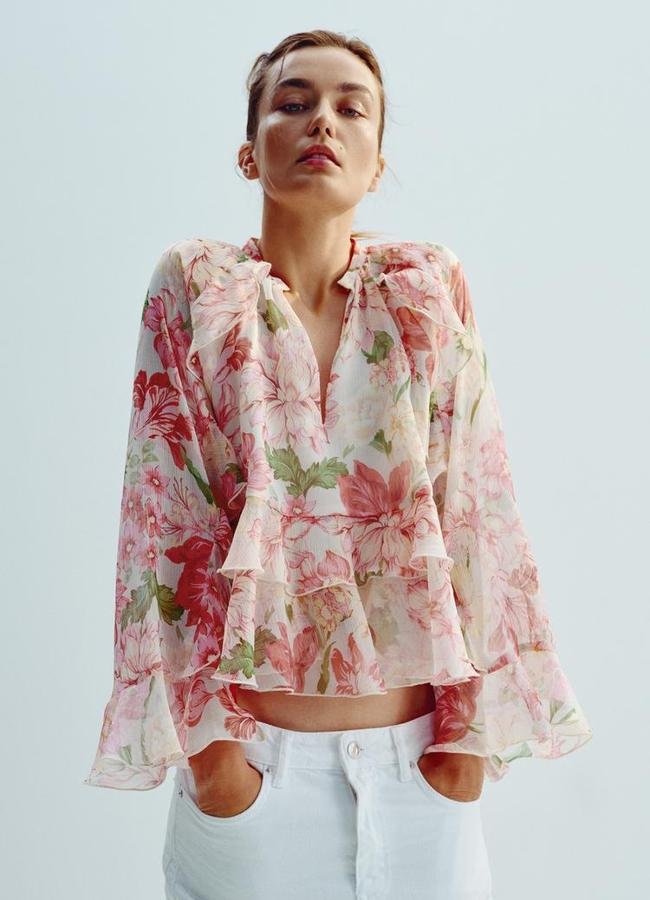 Camisa estampada. 