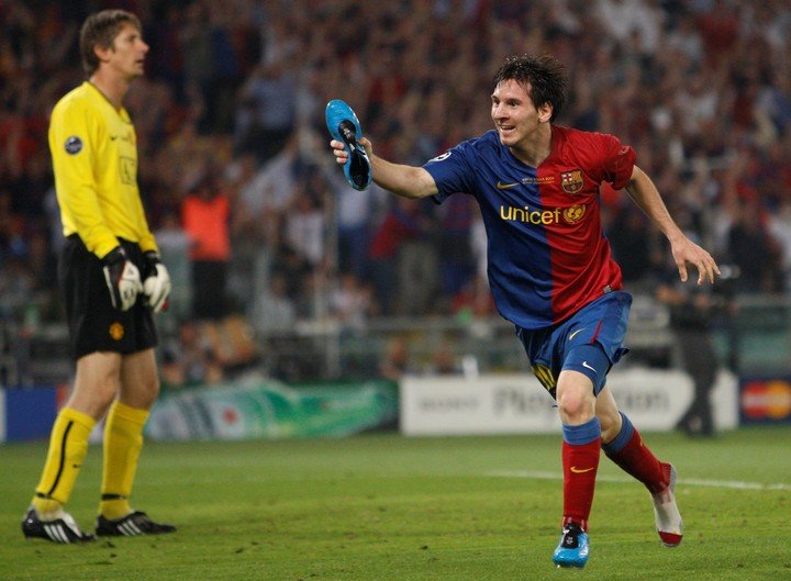 Messi, campeón en cuatro oportunidades de la Champions. (AP Photo/Luca Bruno, File)