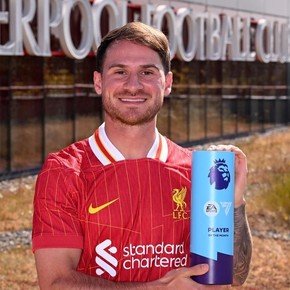 Mac Allister fue elegido como el mejor jugador del mes en la Premier League