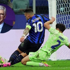 La fuerte crítica de Wenger por el penal cobrado a Lautaro: "Él busca el contacto"